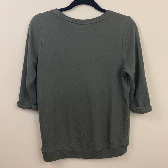 H&M studded crewneck quarter sleeve sweater - Picture 4 of 8